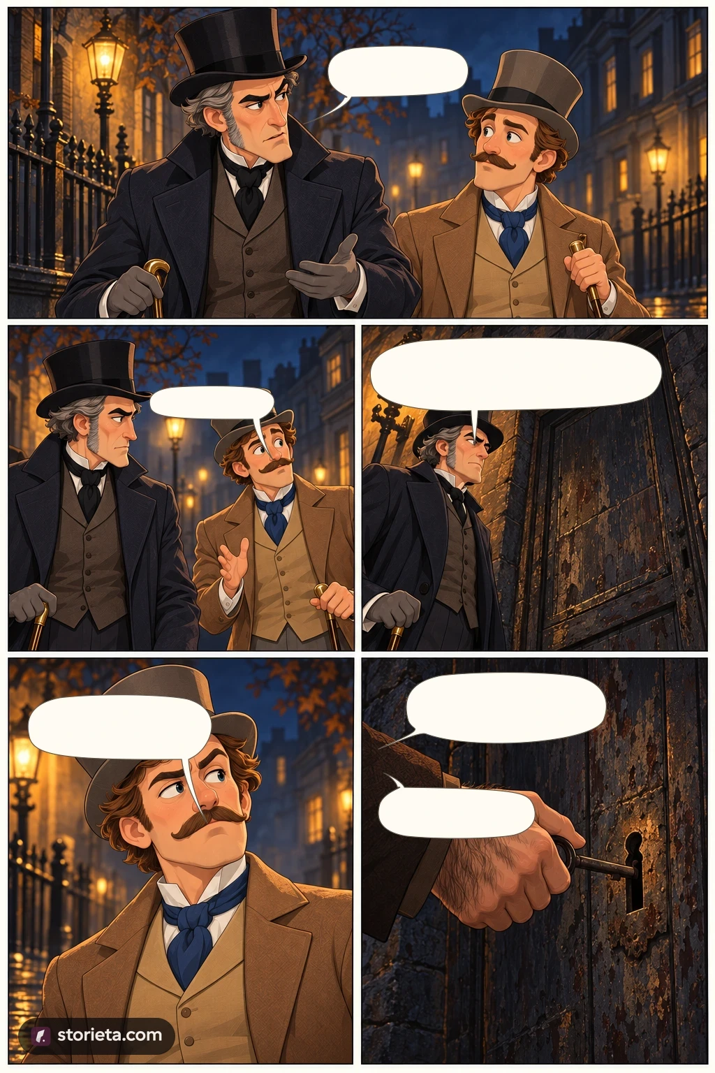 Dr. Jekyll and Mr. Hyde, illustrated page 5: You are sure he used a key?