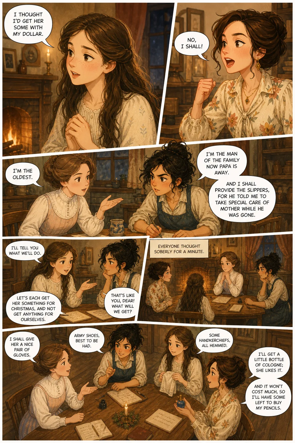 Little Women, illustrated page 13: [object Object]