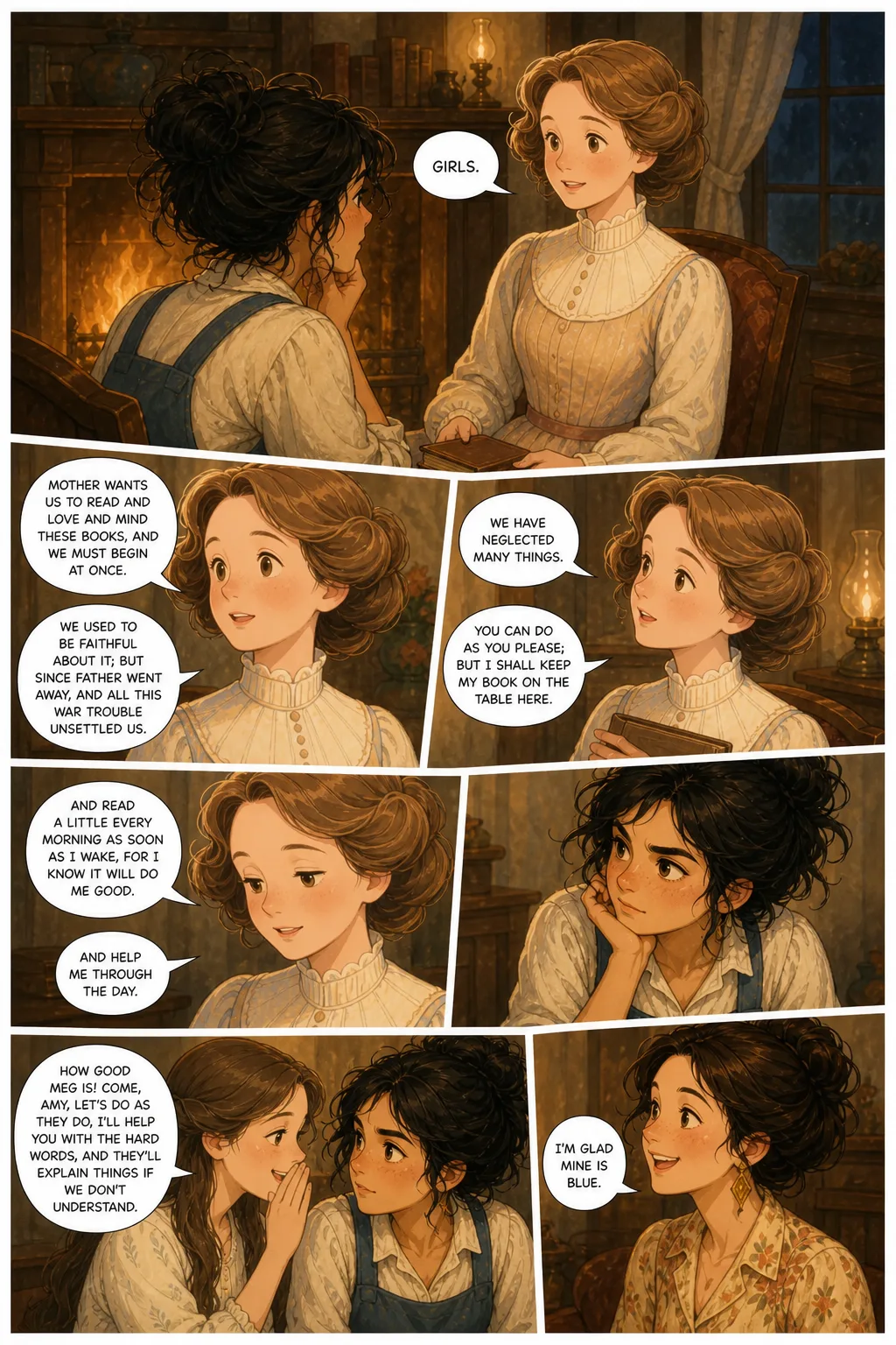 Little Women, illustrated page 23: [object Object]