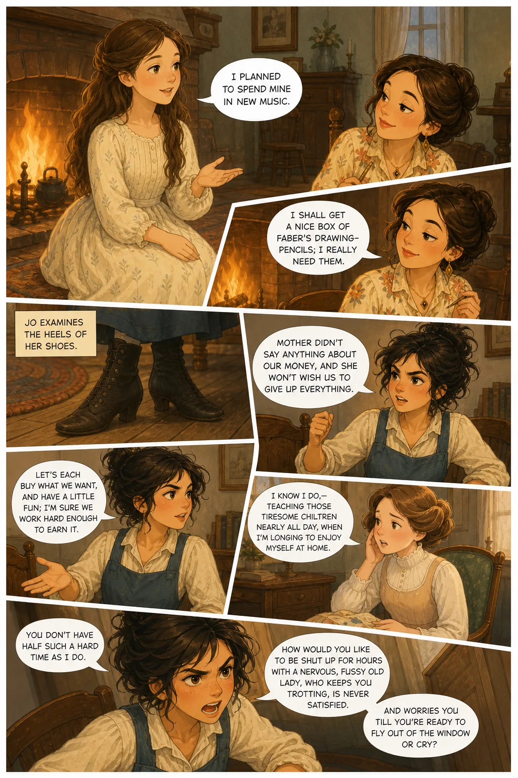 Little Women, illustrated page 7: [object Object]