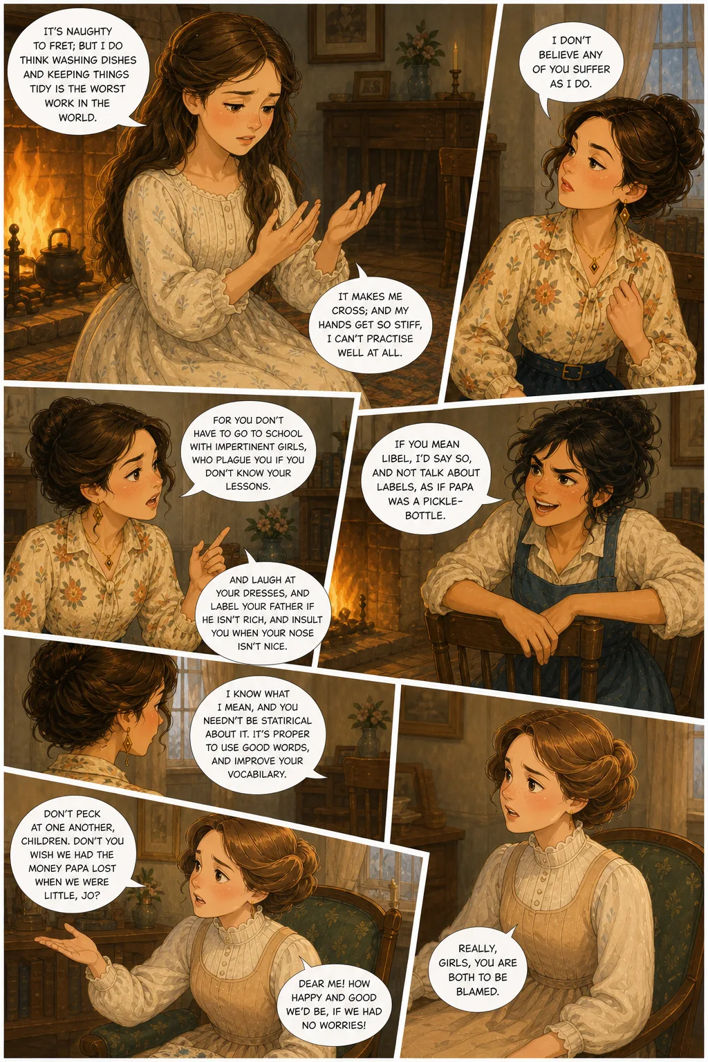 Little Women, illustrated page 8: [object Object]