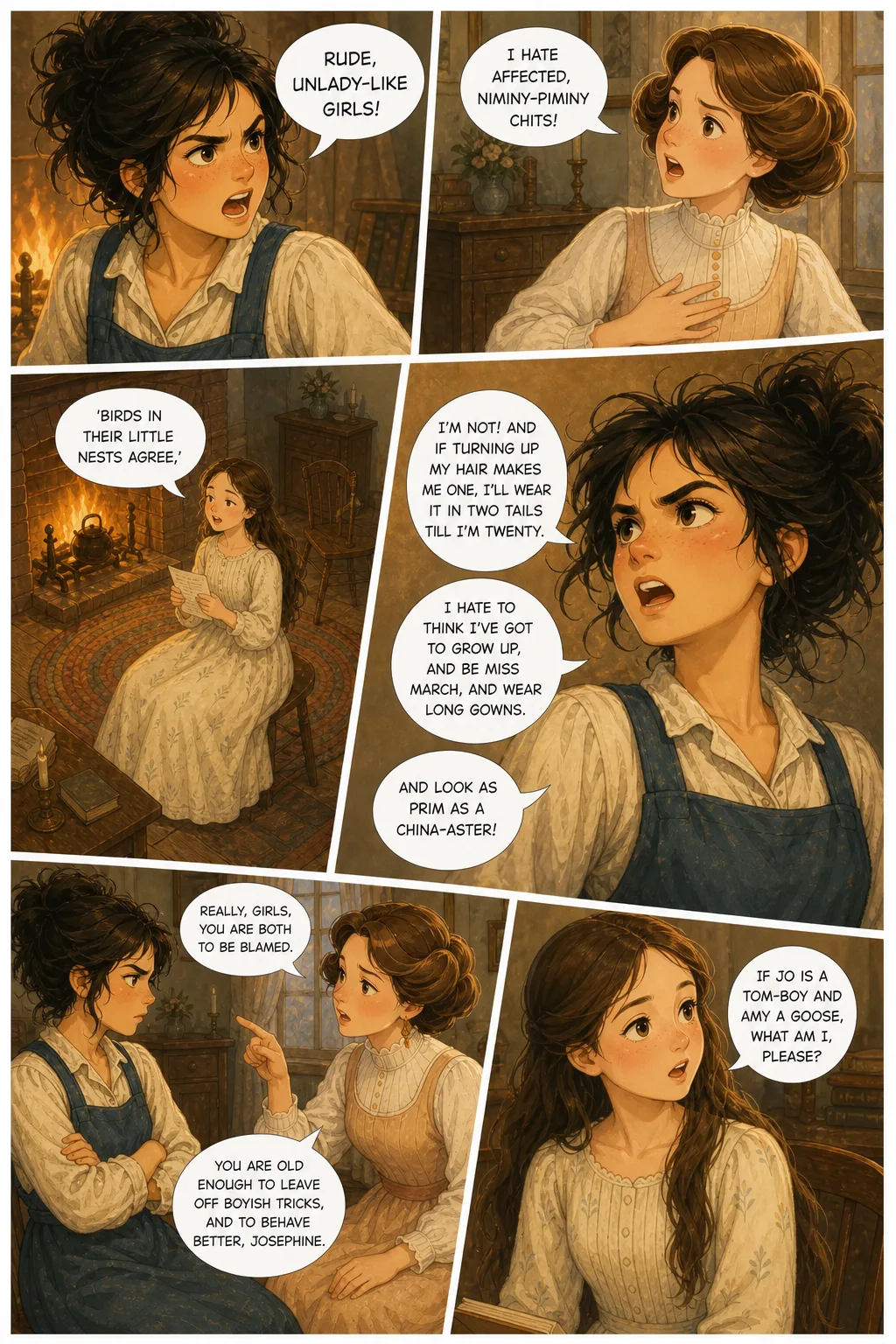 Little Women, illustrated page 9: [object Object]