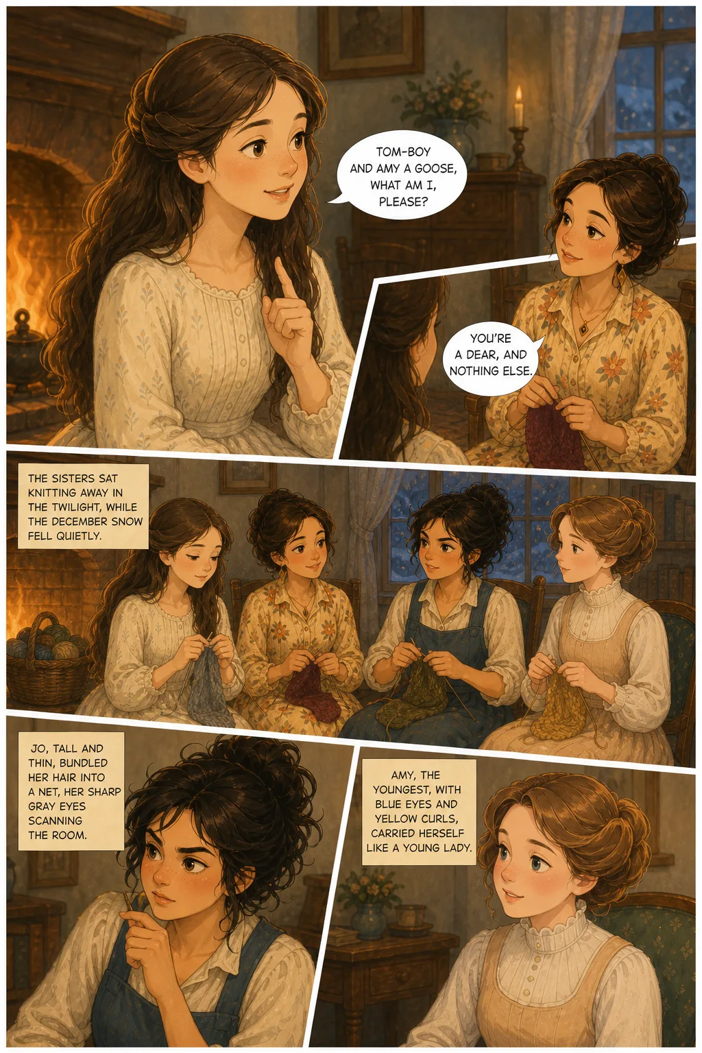 Little Women, illustrated page 10: [object Object]