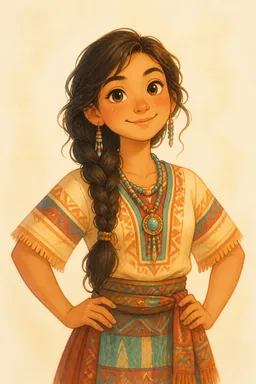 Portrait of Tiger Lily from Peter Pan