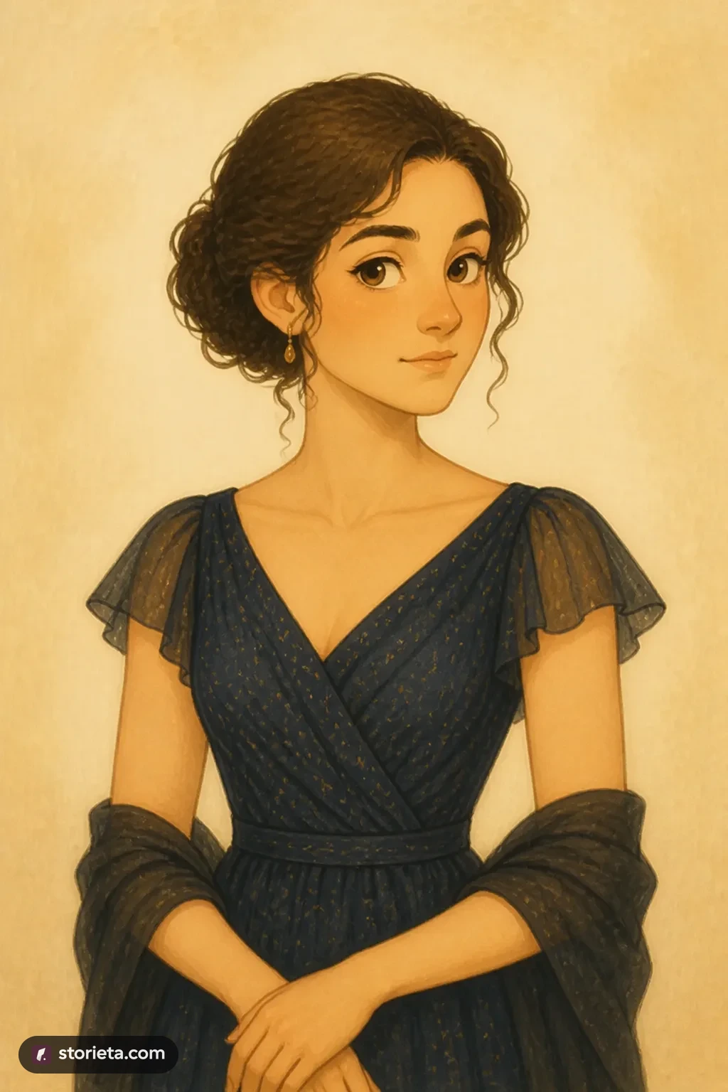 Mrs. Hurst: character portrait from Pride and Prejudice (Jane Austen)