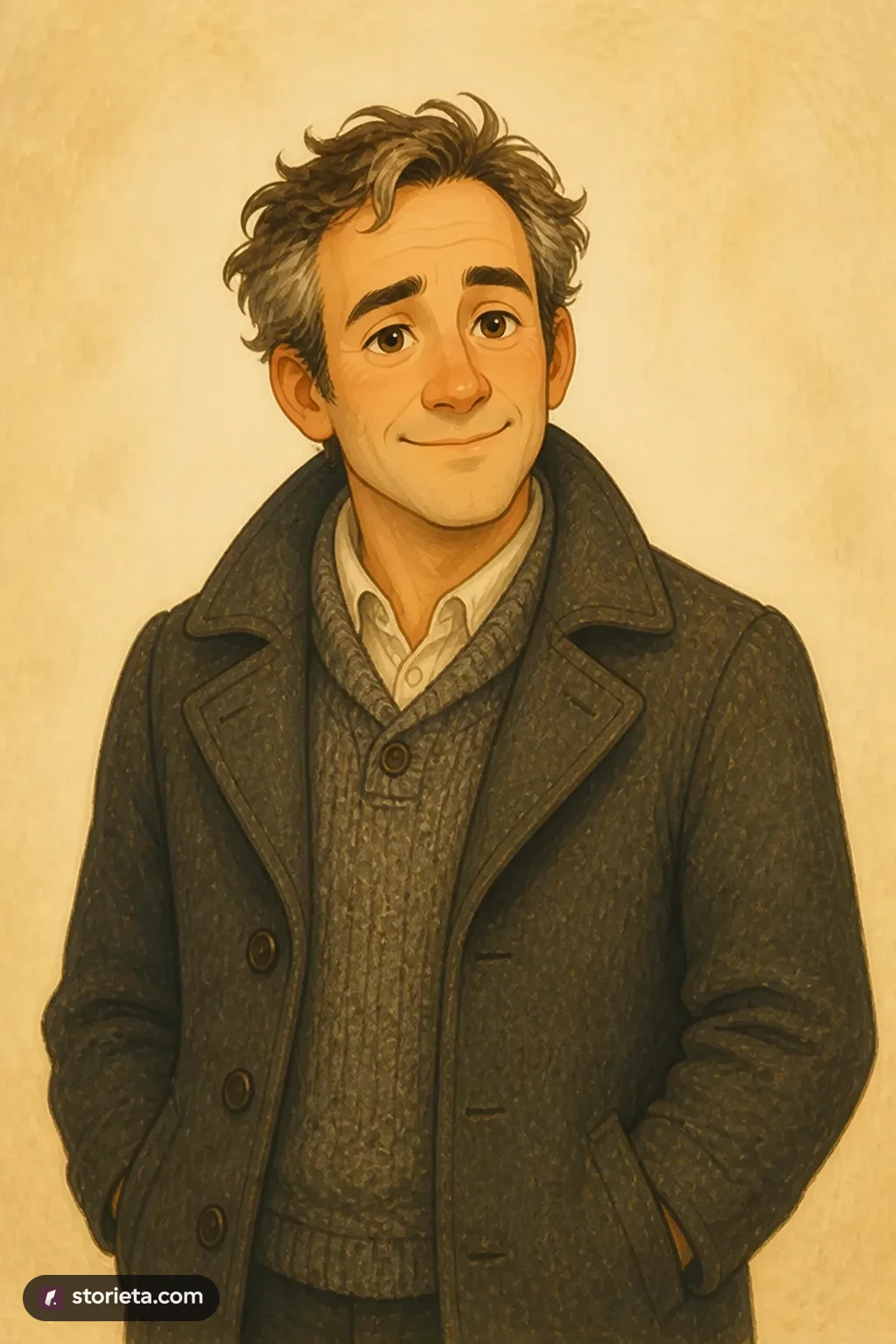 Sir William Lucas: character portrait from Pride and Prejudice (Jane Austen)