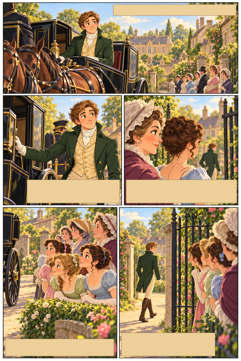Pride and Prejudice, illustrated page 1: It is a truth universally acknowledged…