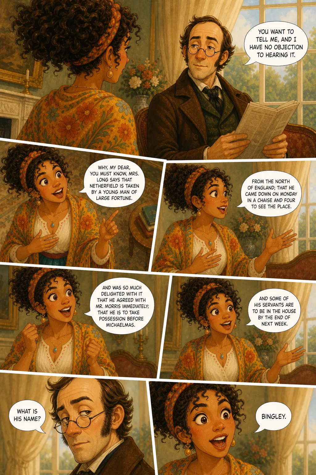 Pride and Prejudice, illustrated page 2: [object Object]