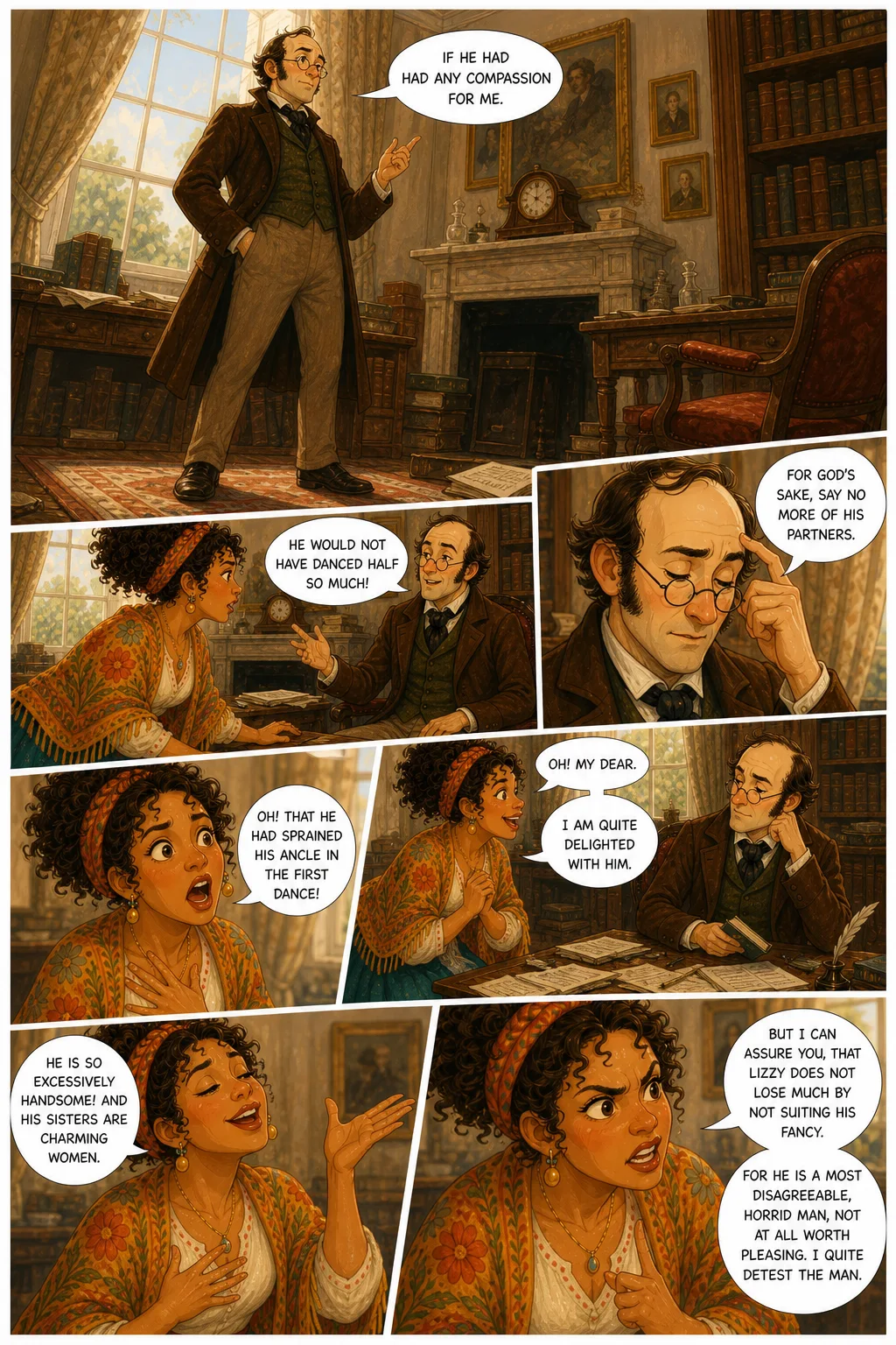 Pride and Prejudice, illustrated page 16: [object Object]