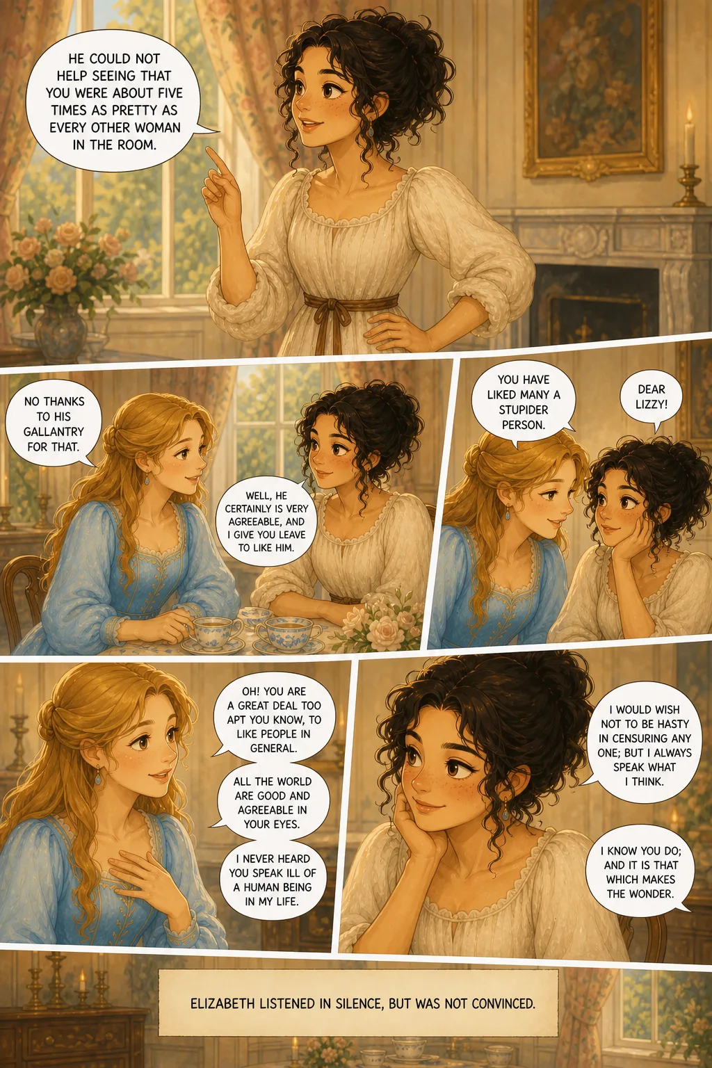 Pride and Prejudice, illustrated page 18: [object Object]