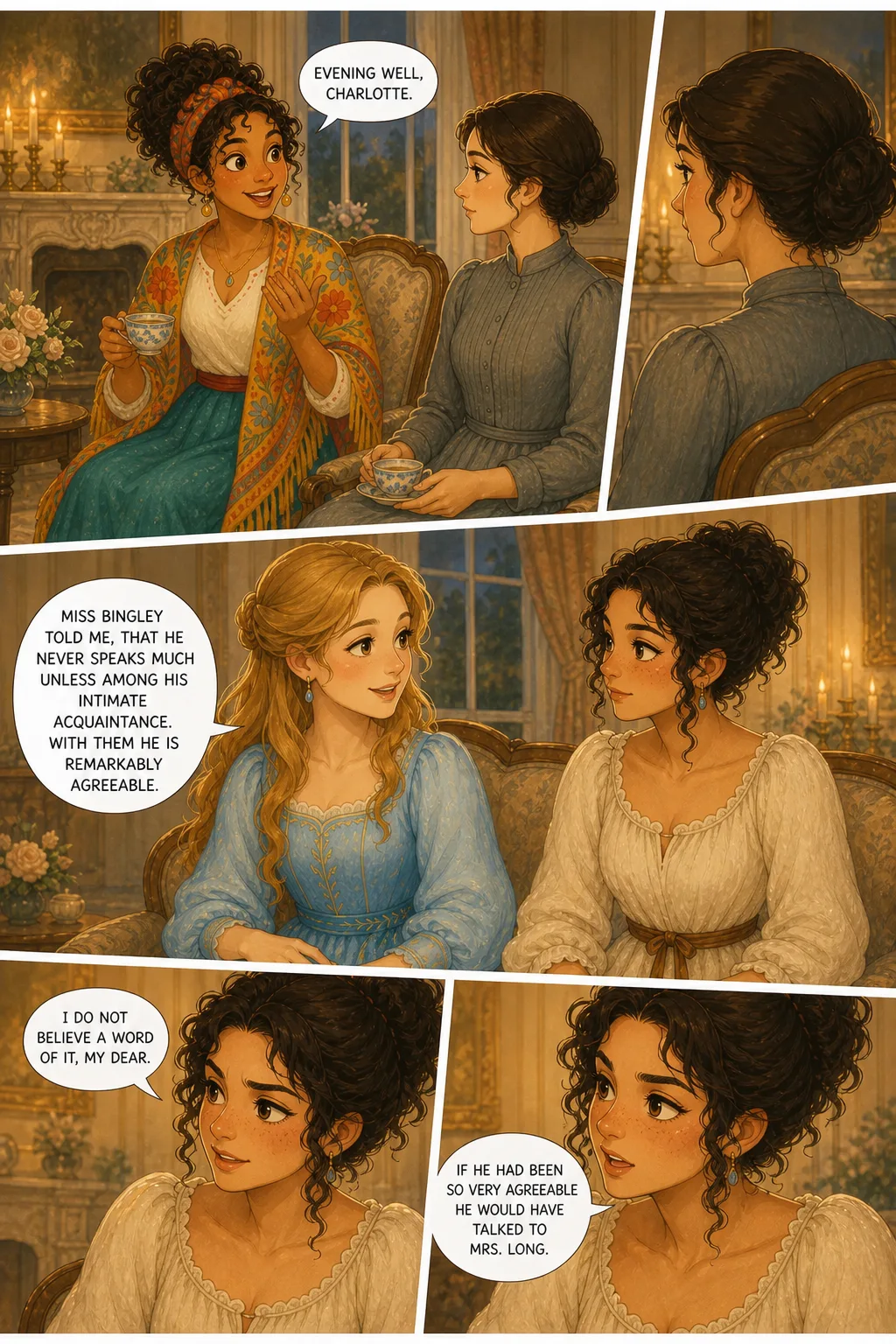 Pride and Prejudice, illustrated page 21: [object Object]
