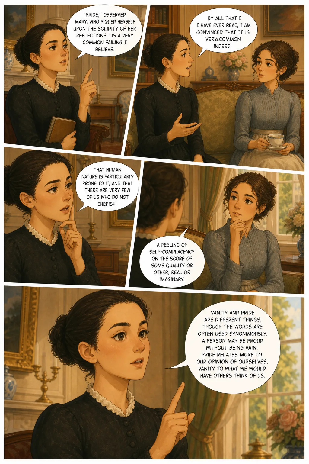 Pride and Prejudice, illustrated page 23: [object Object]