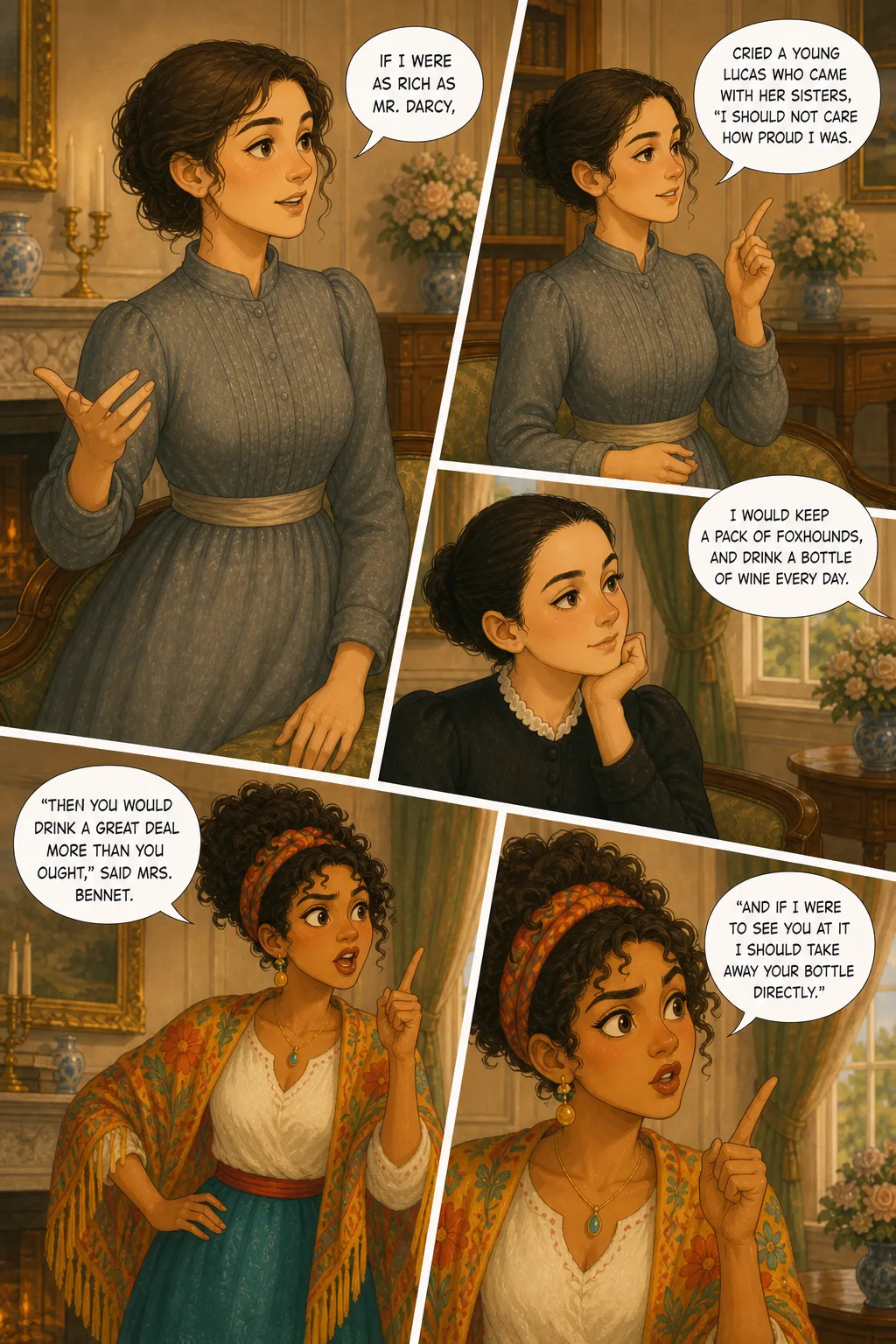 Pride and Prejudice, illustrated page 24: [object Object]