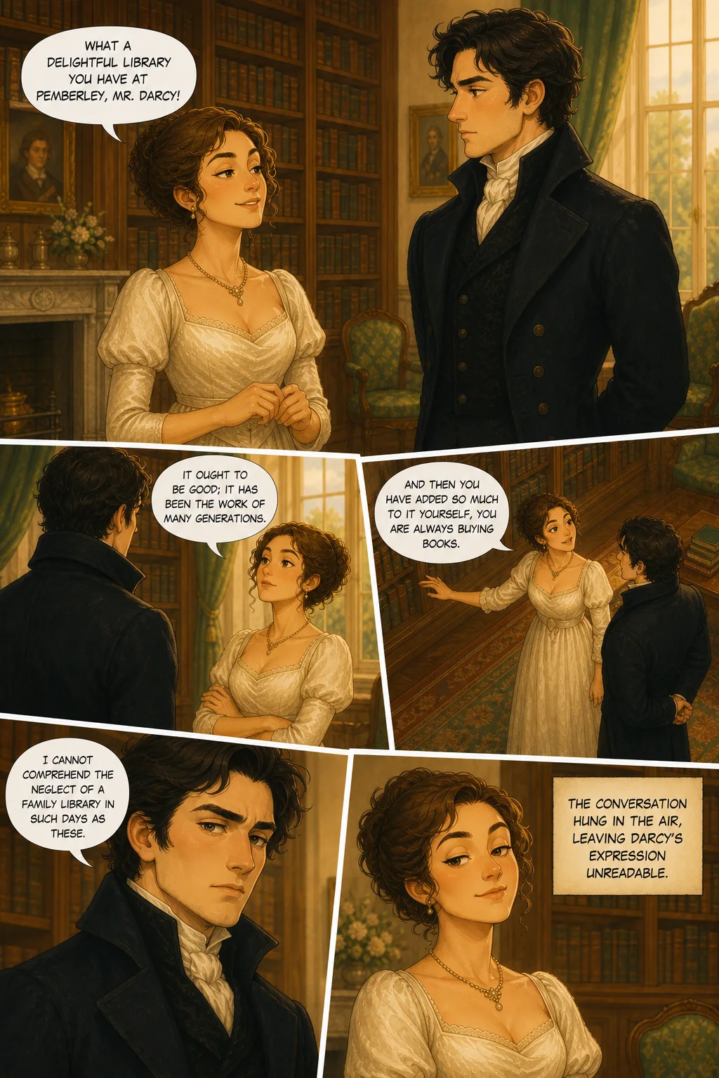 Pride and Prejudice, illustrated page 35: [object Object]