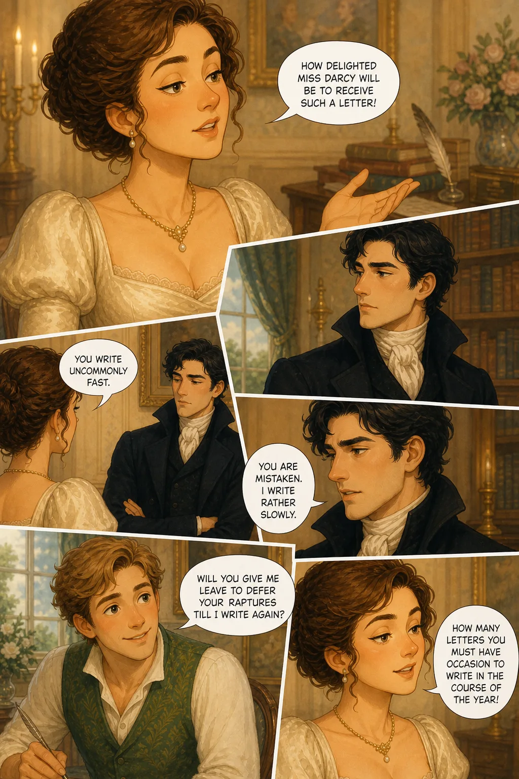 Pride and Prejudice, illustrated page 40: [object Object]