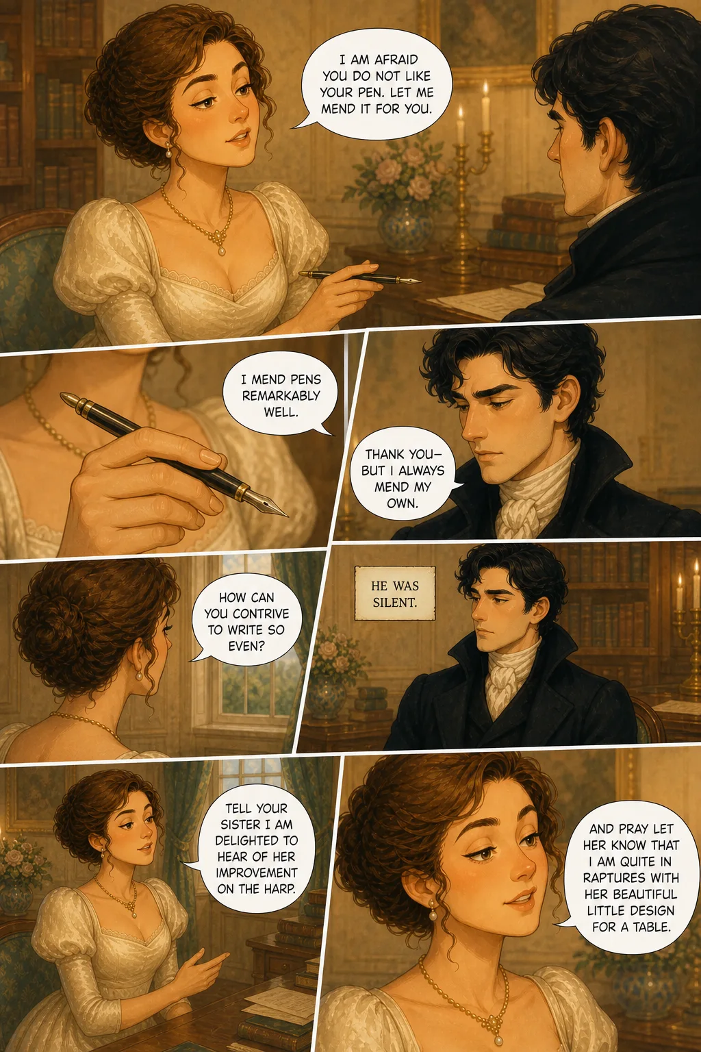 Pride and Prejudice, illustrated page 42: [object Object]