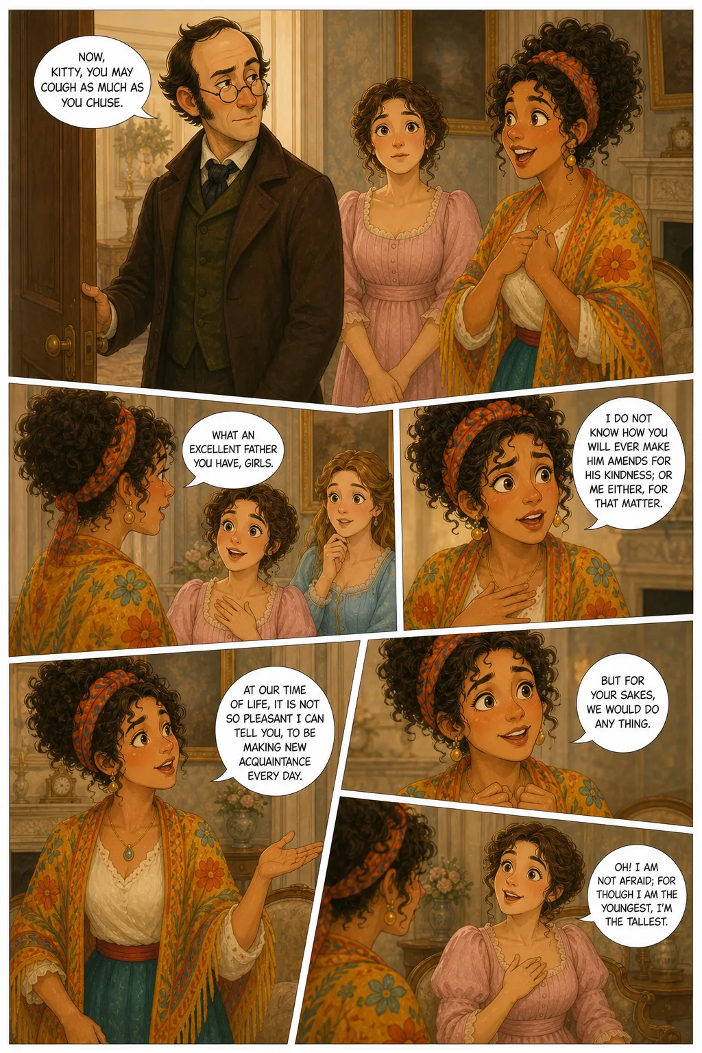 Pride and Prejudice, illustrated page 9: [object Object]