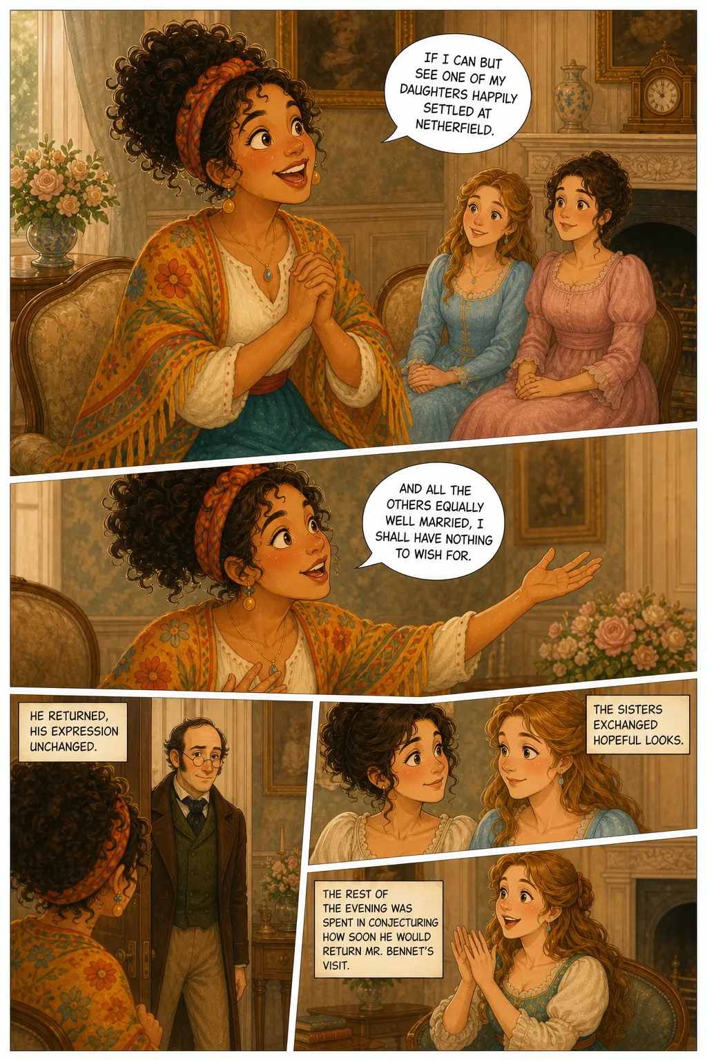 Pride and Prejudice, illustrated page 10: [object Object]