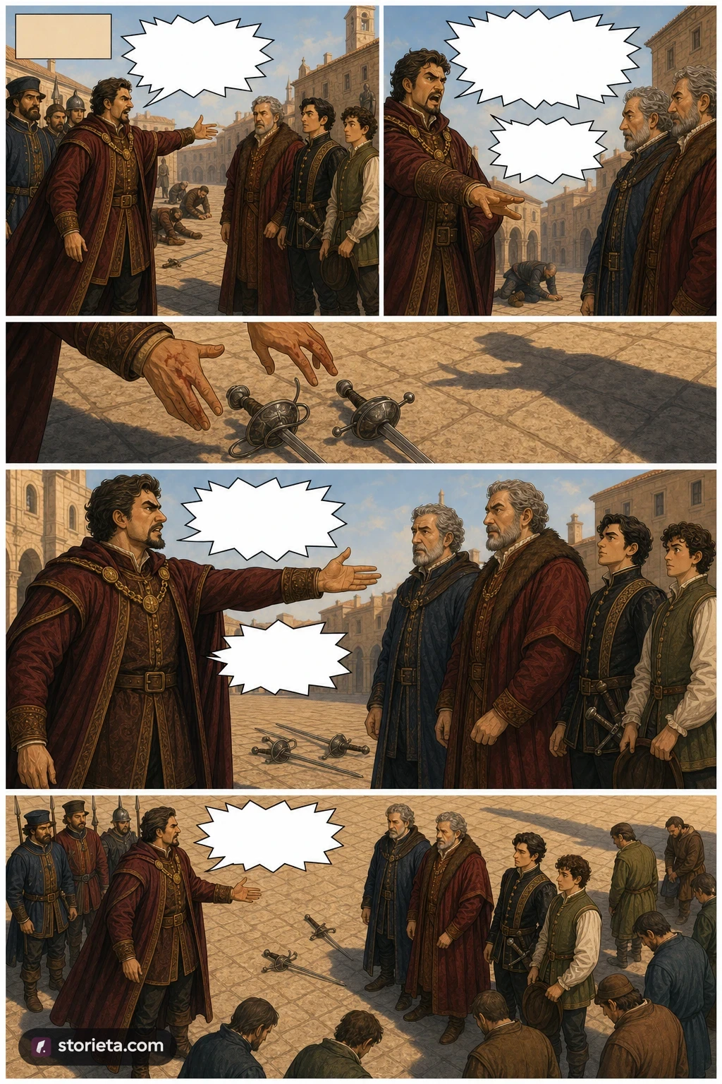 Romeo and Juliet, illustrated page 5: Enter Prince Escalus, with Attendants.