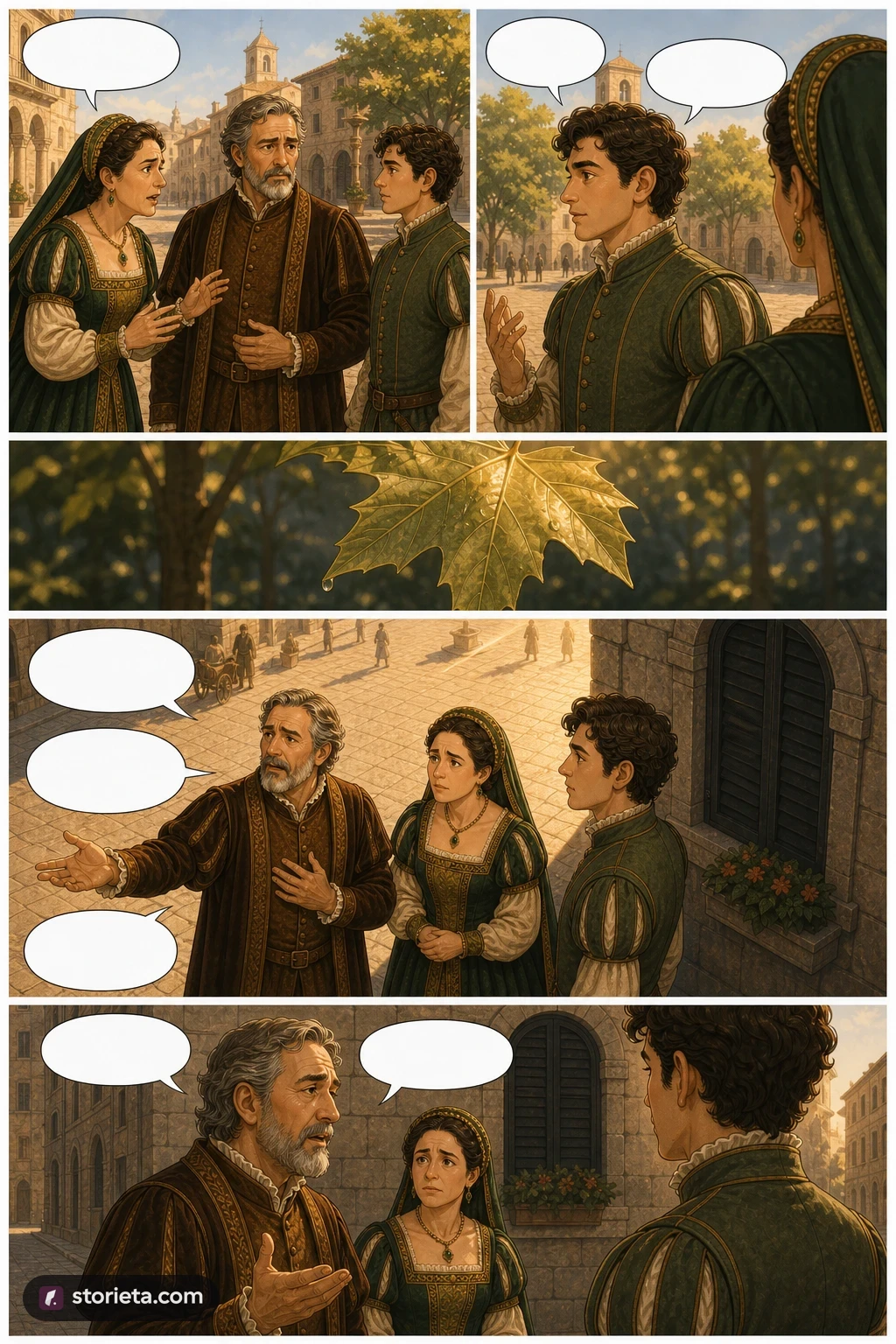 Romeo and Juliet, illustrated page 6: O where is Romeo, saw you him today?