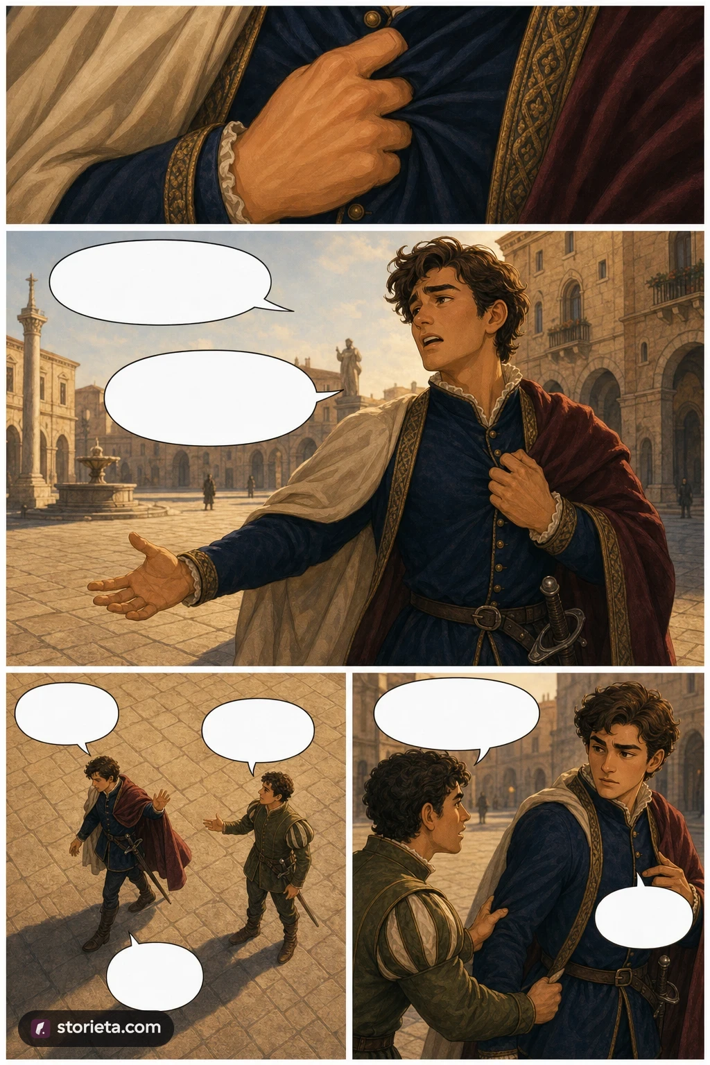 Romeo and Juliet, illustrated page 8: Why, then, O brawling love! O loving hate!