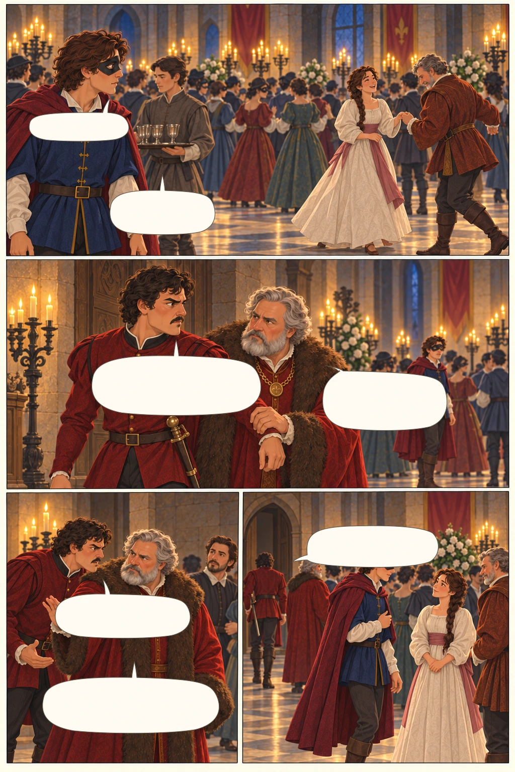 Romeo and Juliet, illustrated page 10: Who is she?