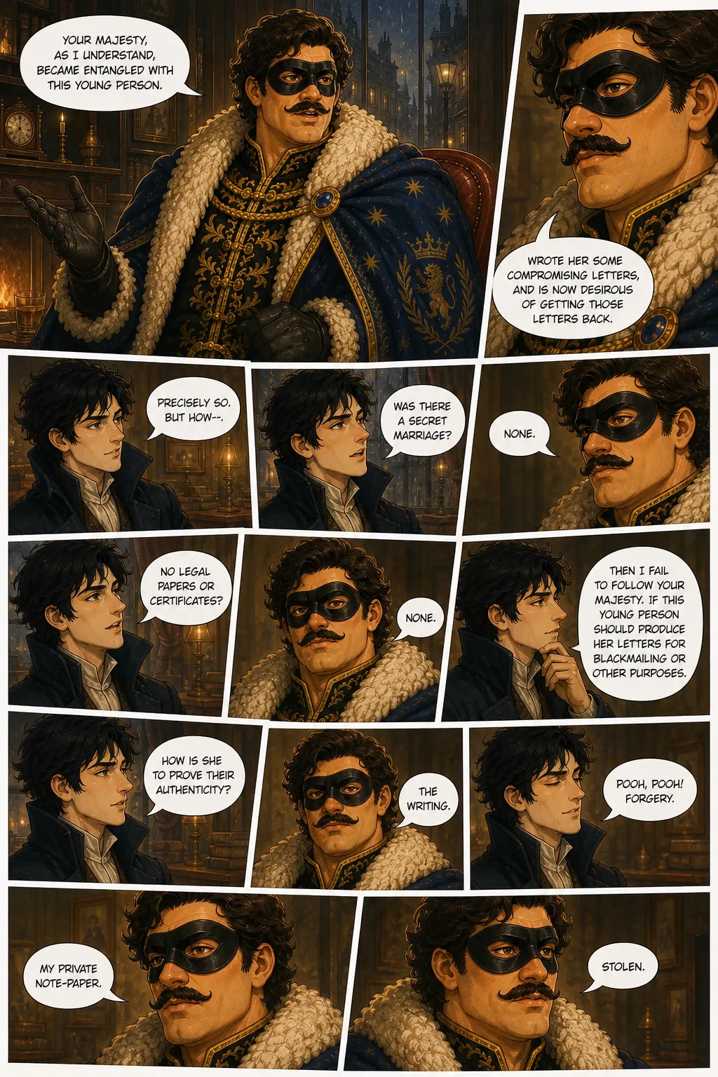 The Adventures of Sherlock Holmes, illustrated page 13: [object Object]