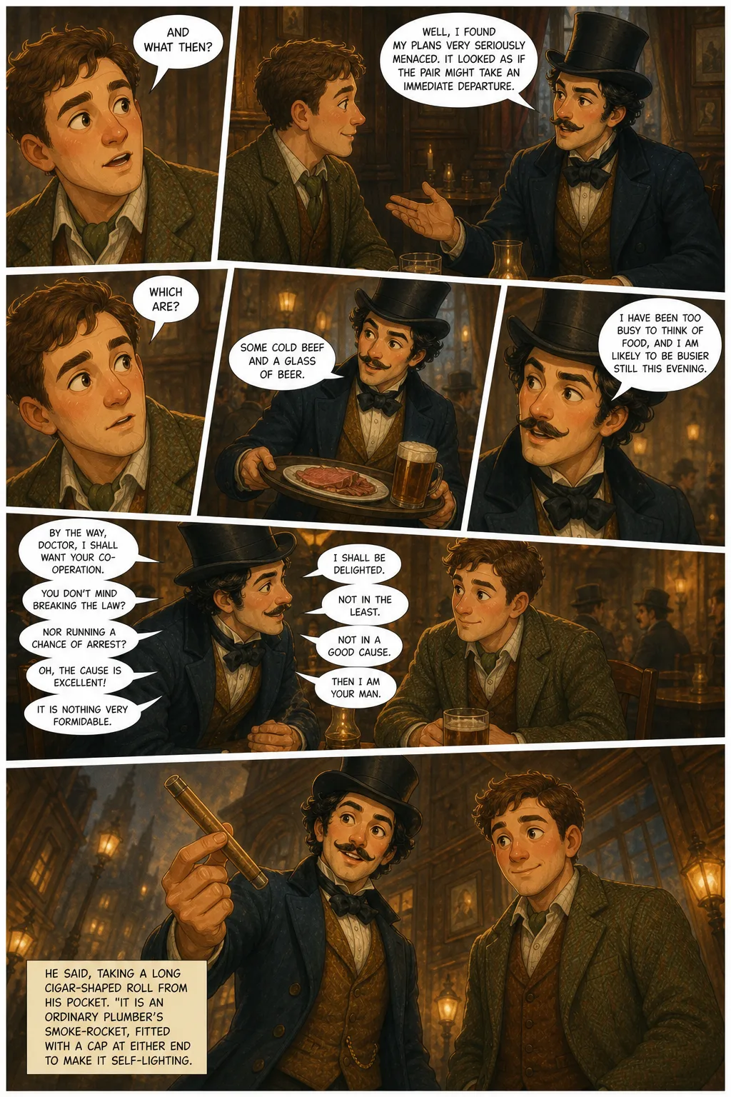 The Adventures of Sherlock Holmes, illustrated page 21: [object Object]