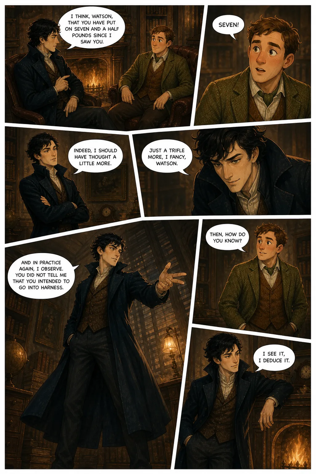 The Adventures of Sherlock Holmes, illustrated page 4: [object Object]