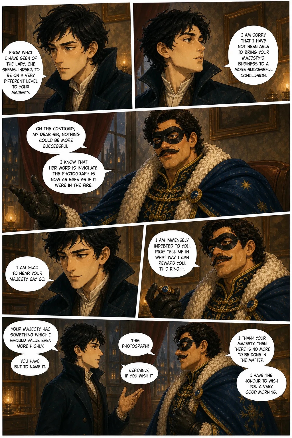The Adventures of Sherlock Holmes, illustrated page 32: [object Object]