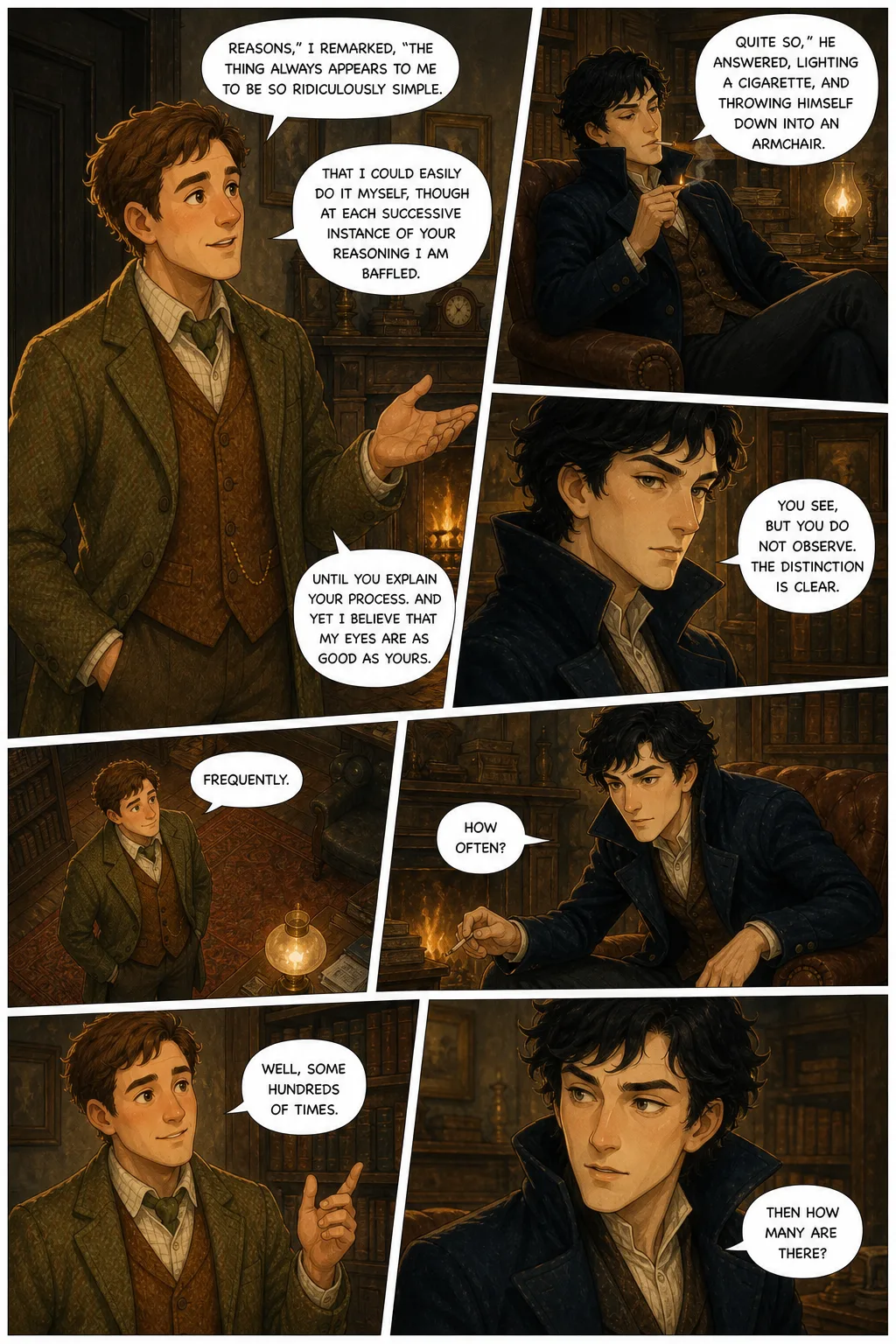The Adventures of Sherlock Holmes, illustrated page 6: [object Object]