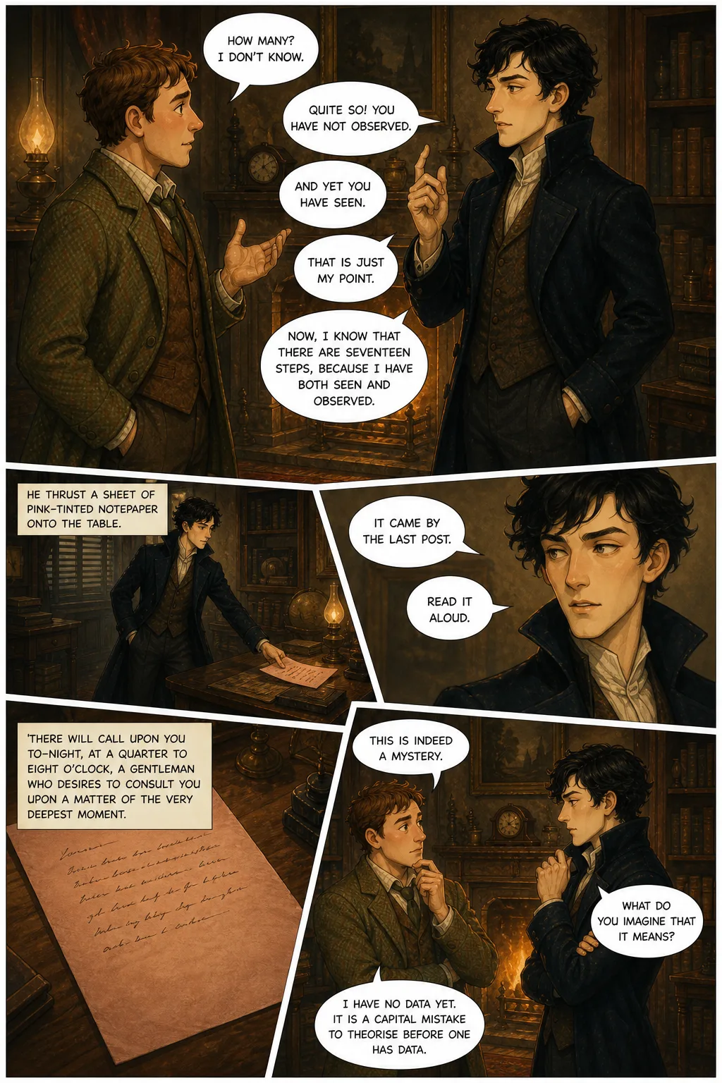 The Adventures of Sherlock Holmes, illustrated page 7: [object Object]