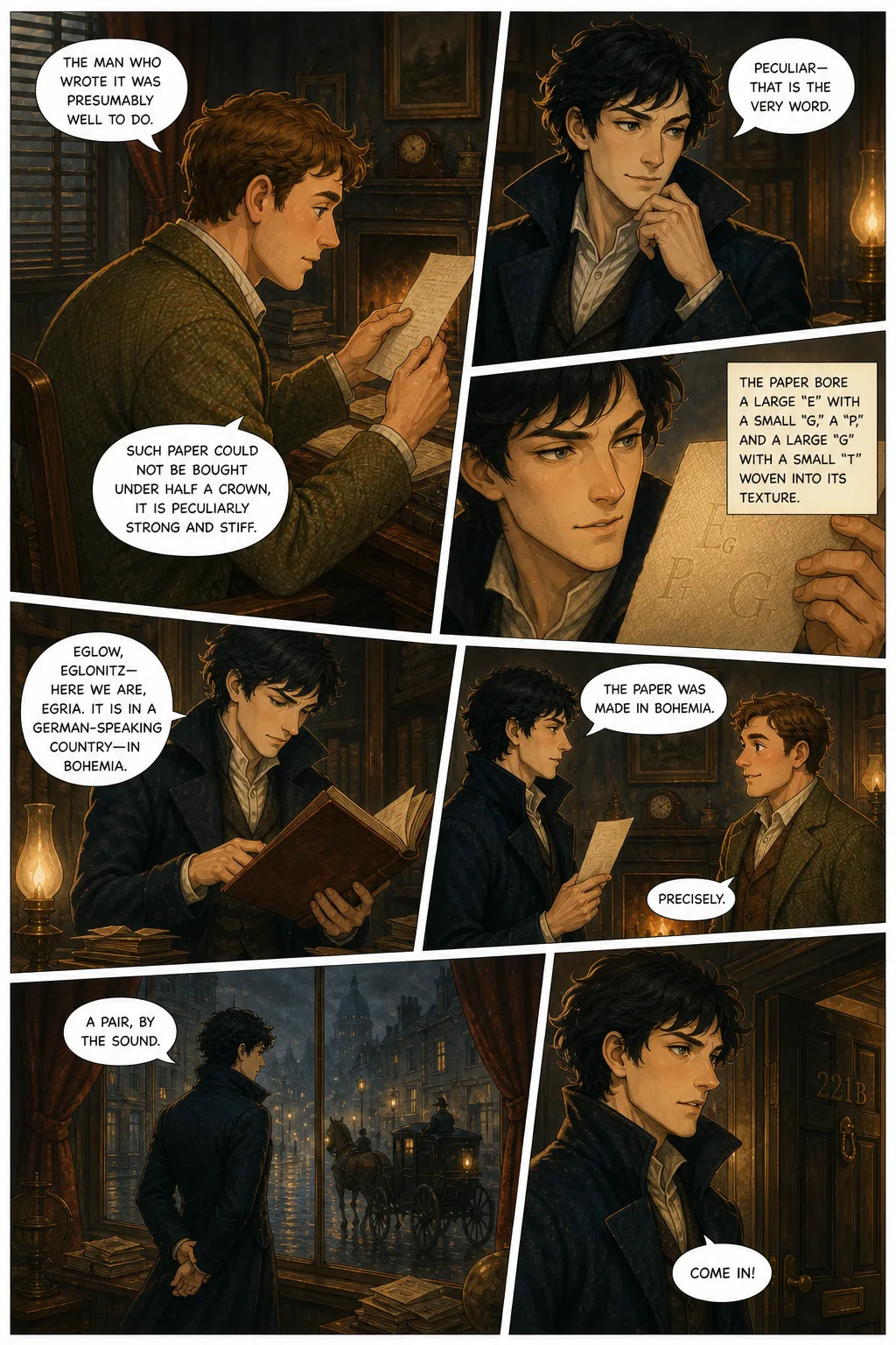 The Adventures of Sherlock Holmes, illustrated page 8: [object Object]