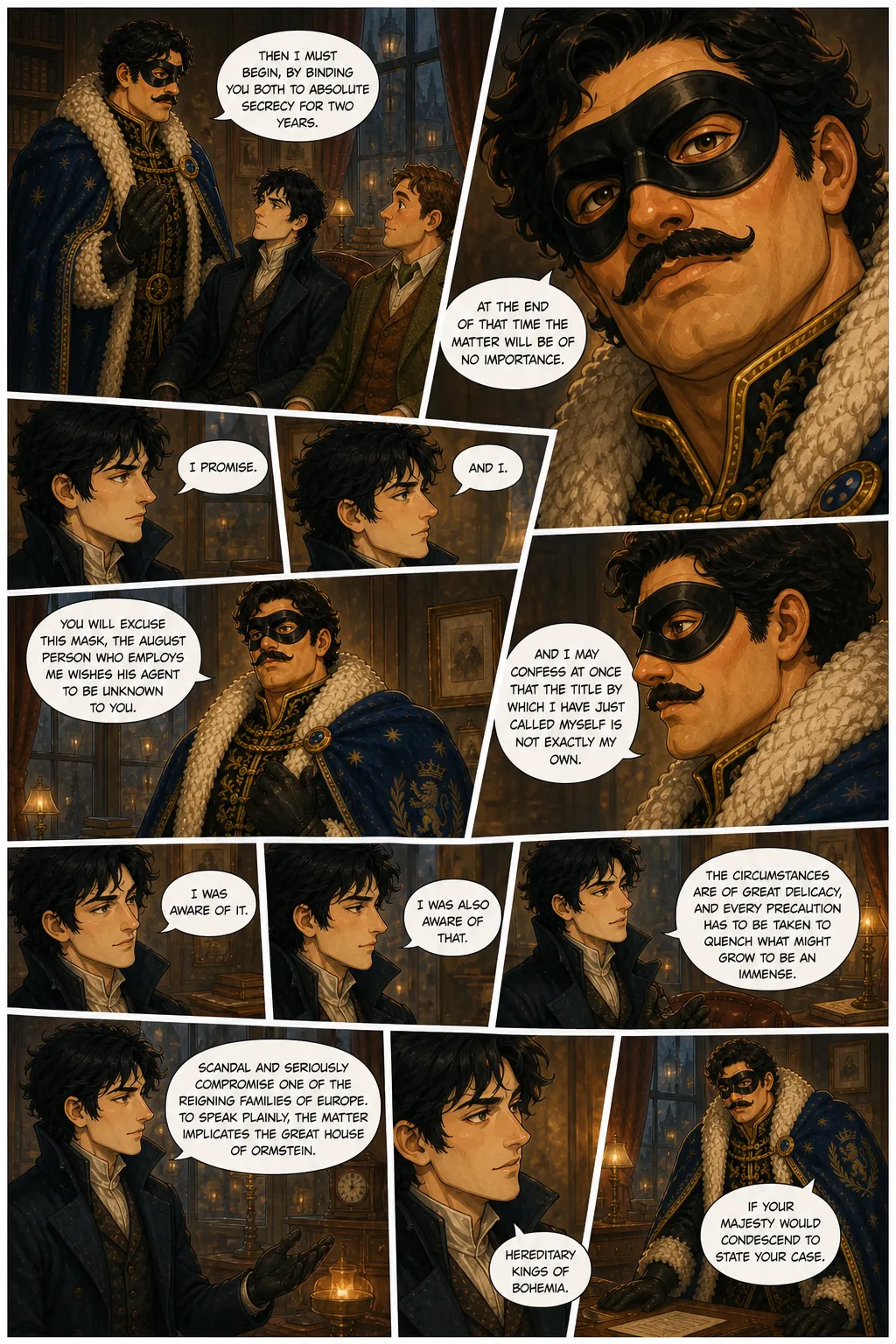 The Adventures of Sherlock Holmes, illustrated page 10: [object Object]