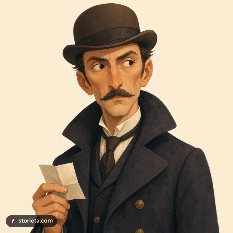 Inspector Lestrade: character portrait from The Adventures of Sherlock Holmes (Arthur Conan Doyle)