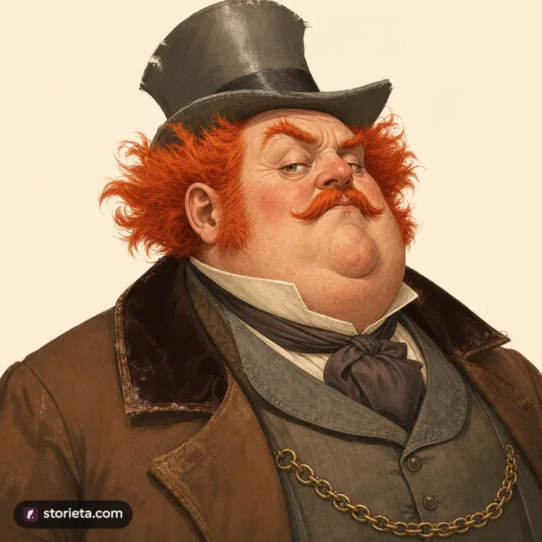 Jabez Wilson: character portrait from The Adventures of Sherlock Holmes (Arthur Conan Doyle)