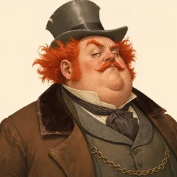 Portrait of Jabez Wilson from The Adventures of Sherlock Holmes