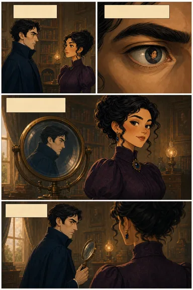 A drawn page from the comic edition of The Adventures of Sherlock Holmes