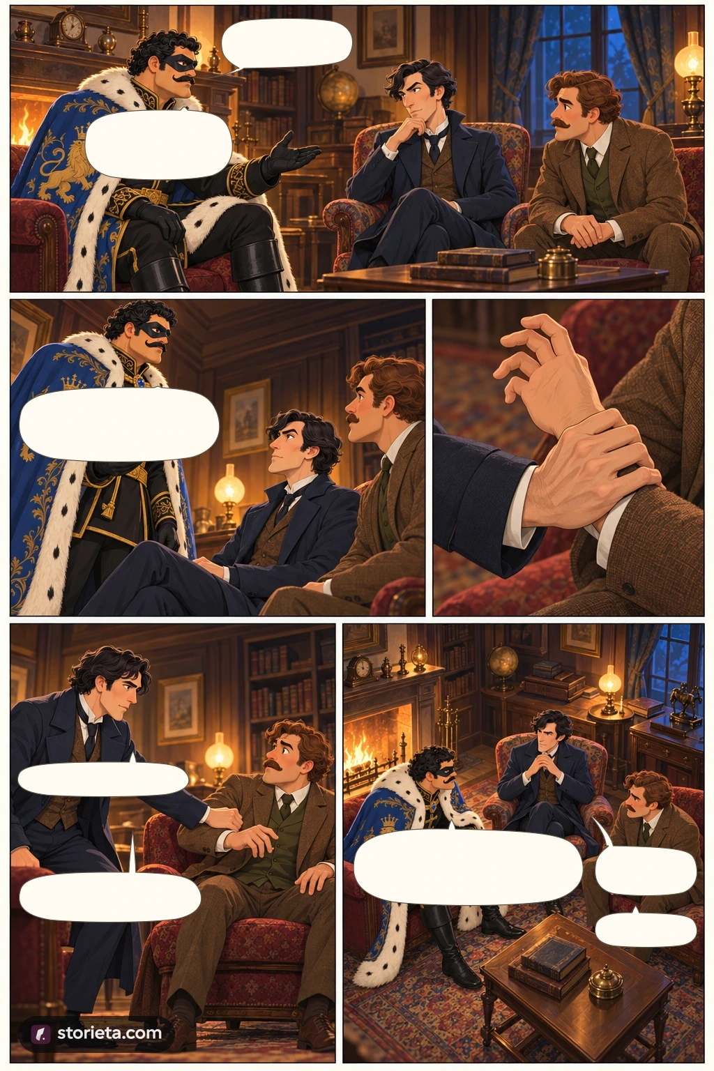 The Adventures of Sherlock Holmes, illustrated page 8: You received my letter?