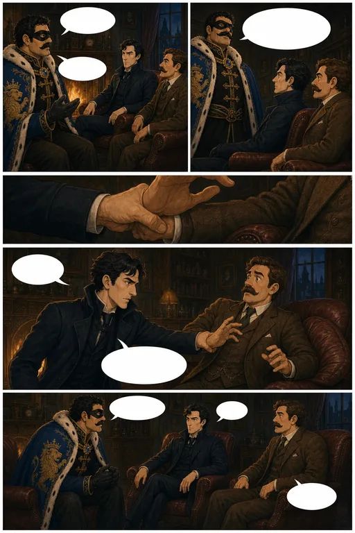 The Adventures of Sherlock Holmes, illustrated page 8: You had my note?