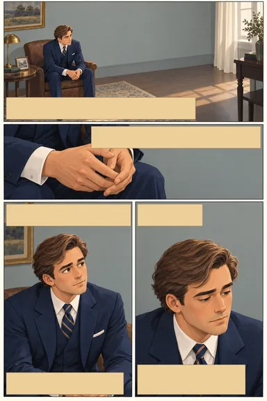 A drawn page from the comic edition of The Great Gatsby