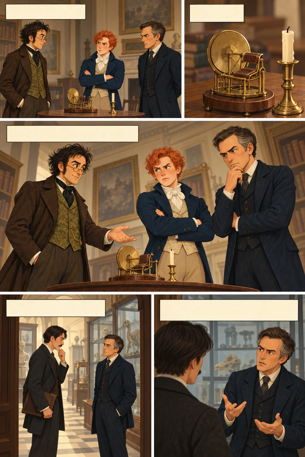 The Time Machine, illustrated page 11: None of us believed, then.