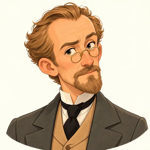 The Psychologist: character portrait from The Time Machine (H. G. Wells)