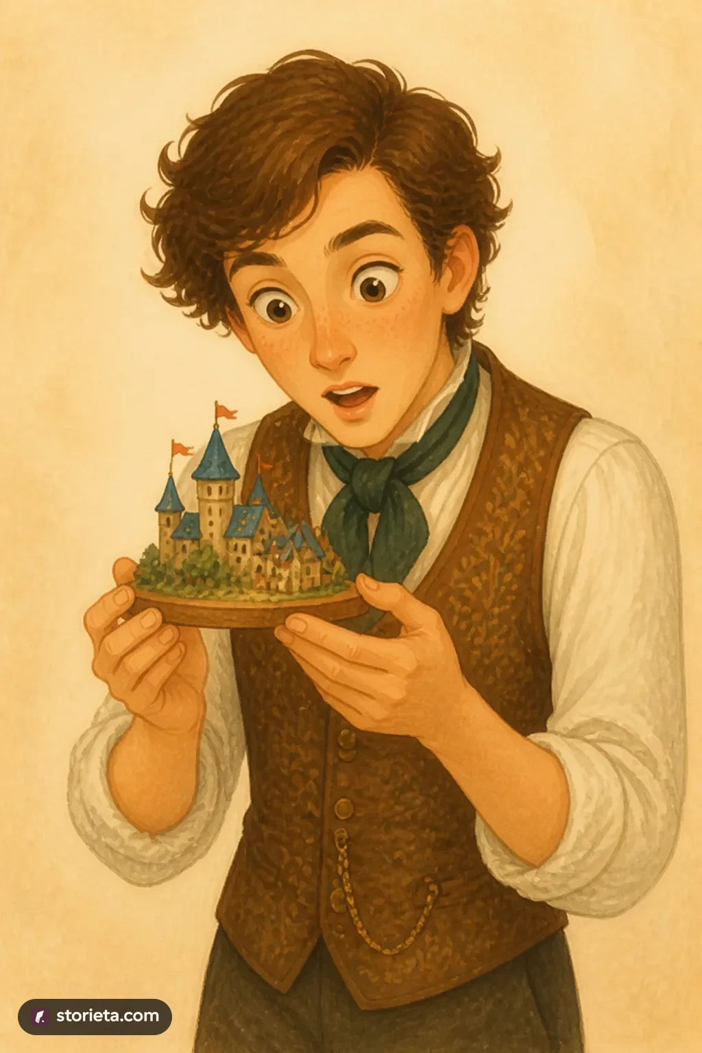 The Very Young Man: character portrait from The Time Machine (H. G. Wells)