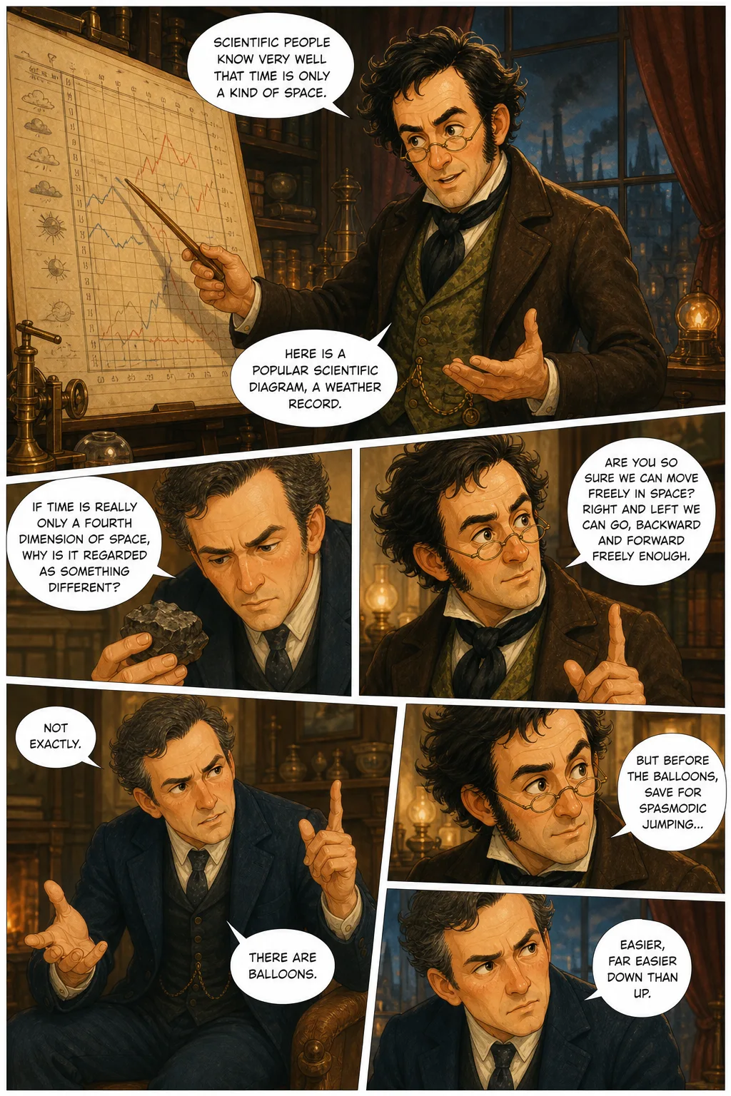 The Time Machine, illustrated page 4: [object Object]