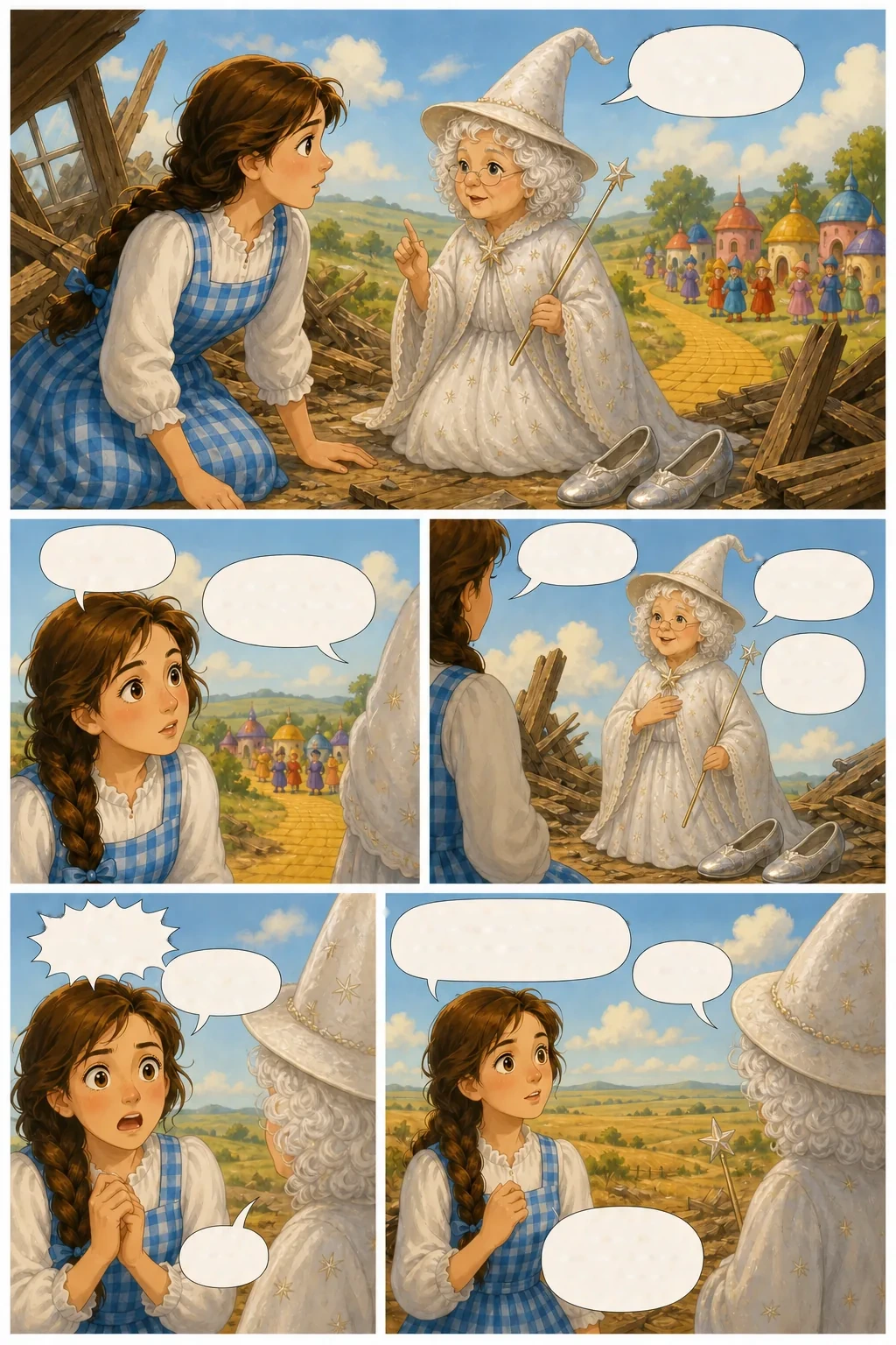 The Wonderful Wizard of Oz, illustrated page 11: She was the wicked Witch of the East.