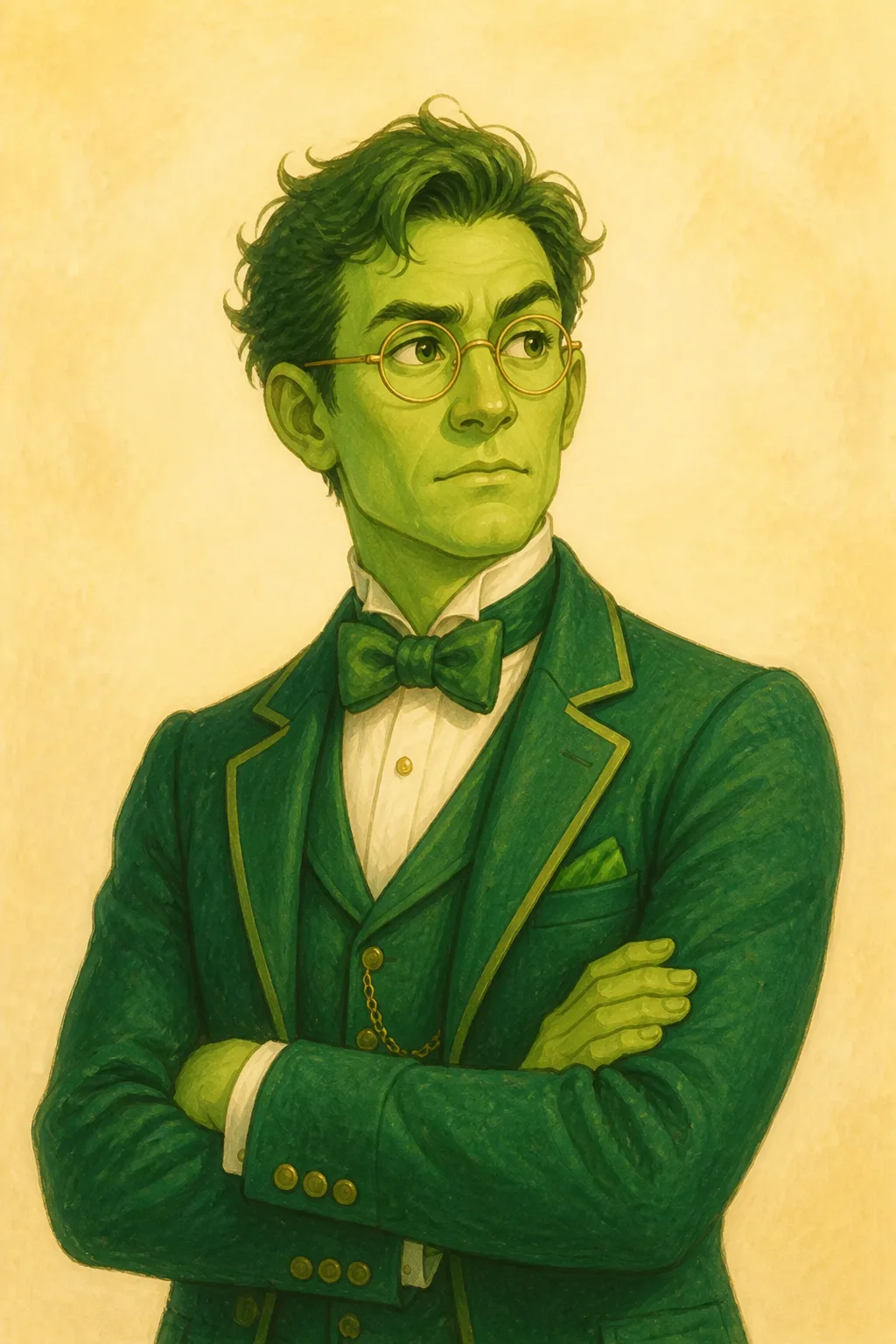 Guardian of the Gates: character portrait from The Wonderful Wizard of Oz (L. Frank Baum)