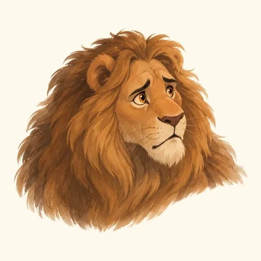 Cowardly Lion: character portrait from The Wonderful Wizard of Oz (L. Frank Baum)
