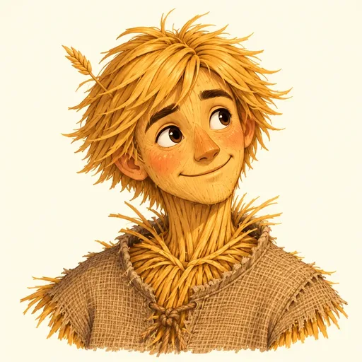 Scarecrow: character portrait from The Wonderful Wizard of Oz (L. Frank Baum)