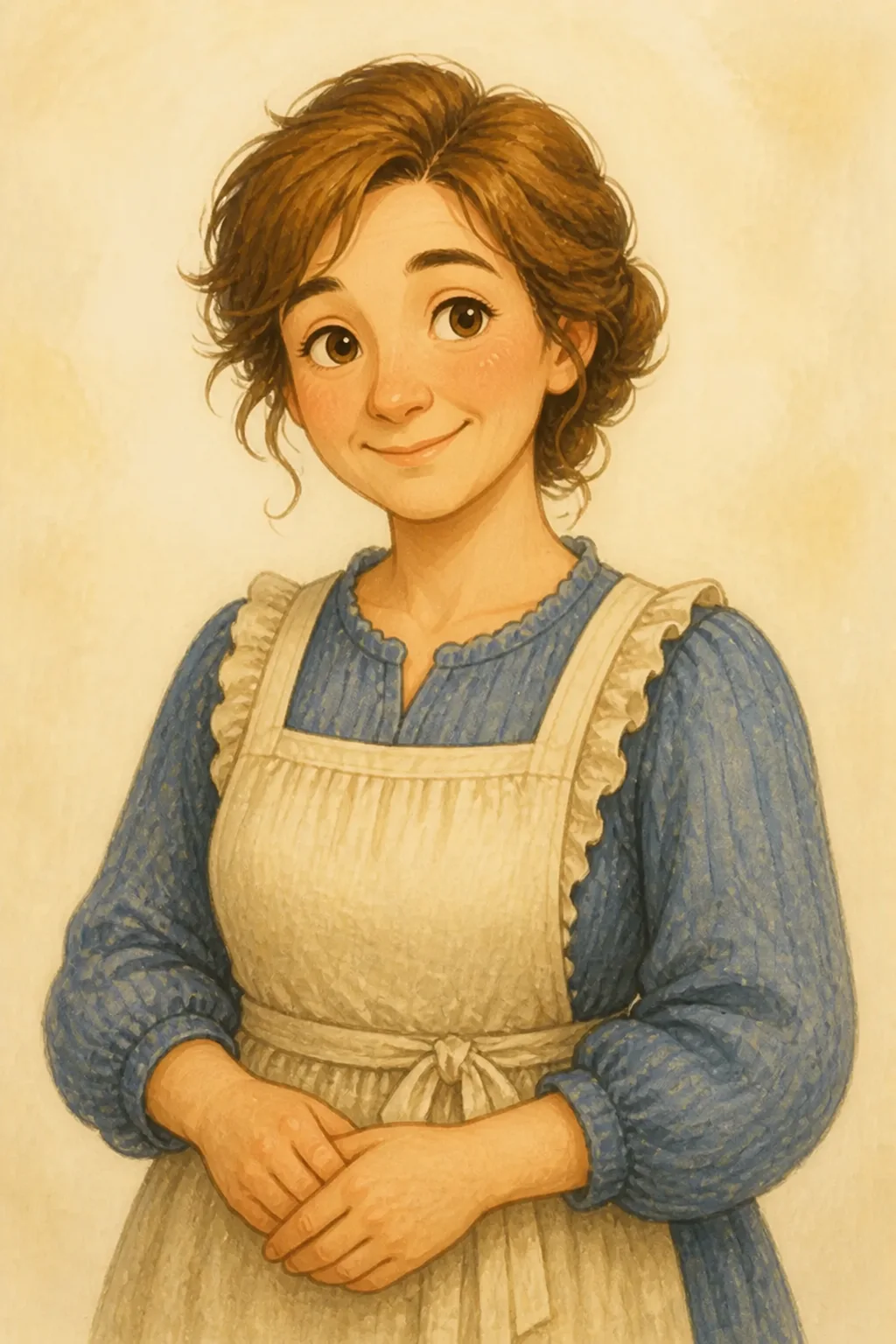 Aunt Em: character portrait from The Wonderful Wizard of Oz (L. Frank Baum)
